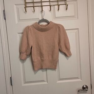 Free People Soft Pink Turtleneck Sweater
